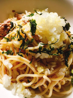 シャキシャキ玉ねぎの鯖缶冷製パスタ-レシピのメイン写真