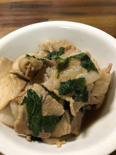 豚バラと大葉の煮付け!-レシピのメイン写真