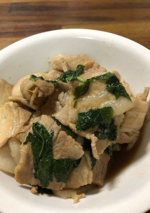 豚バラと大葉の煮付け!-レシピのメイン写真