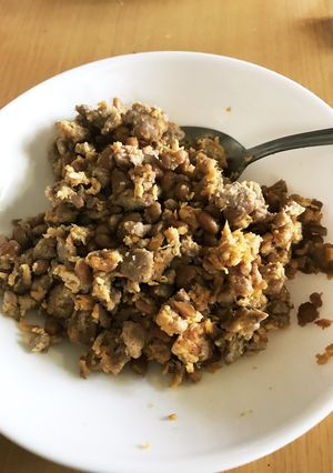 納豆入り豚そぼろ-レシピのメイン写真
