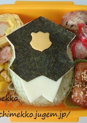 パトレンジャー♡パトレン２号♡キャラ弁-レシピのメイン写真