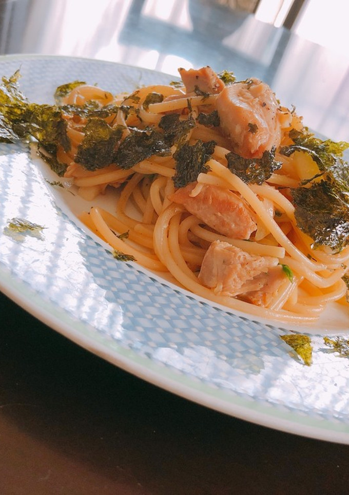 鶏肉と長芋の和風パスタ-レシピのメイン写真