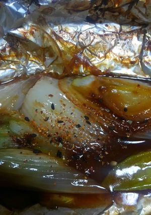 下仁田ネギのホイル焼き味噌バター-レシピのメイン写真