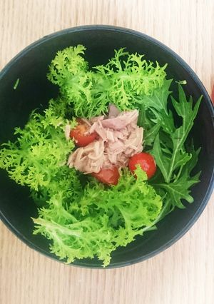 わさび菜と水菜のツナサラダ-レシピのメイン写真