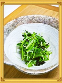三つ葉香る水菜の新海苔醤油和え-レシピのメイン写真