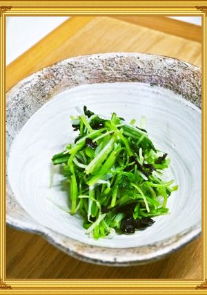三つ葉香る水菜の新海苔醤油和え-レシピのメイン写真