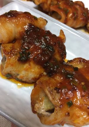 豚薄切り肉の なす巻き焼き♪-レシピのメイン写真