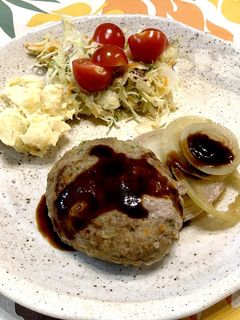 FPで簡単!野菜たっぷりハンバーグ-レシピのメイン写真