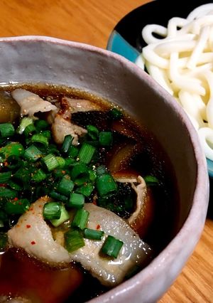 なすと豚バラのつけうどん-レシピのメイン写真