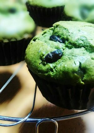 ＊抹茶にたっぷり甘納豆マフィン＊-レシピのメイン写真