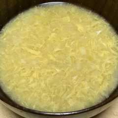 รูปของ 長ネギとたまごの味噌汁