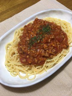 ミートソーススパゲティ-レシピのメイン写真