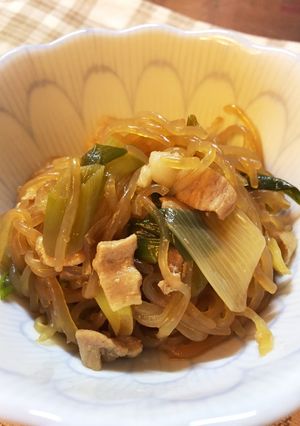 豚肉としらたきの炒め煮-レシピのメイン写真
