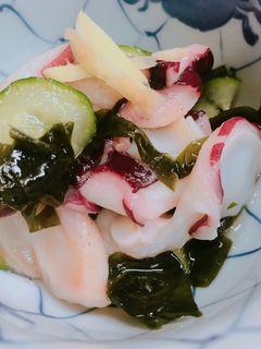 たこときゅうり わかめの基本の酢の物-レシピのメイン写真
