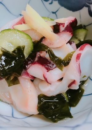 たこときゅうり わかめの基本の酢の物-レシピのメイン写真