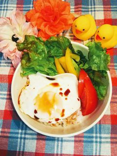 余ったチャーシューのタレで目玉焼き丼-レシピのメイン写真