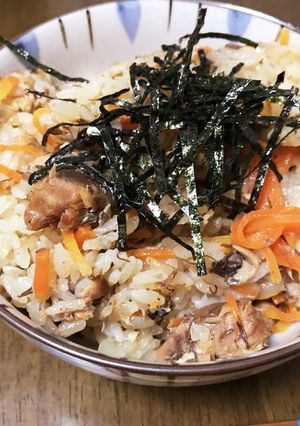 サバ缶で炊き込みご飯-レシピのメイン写真