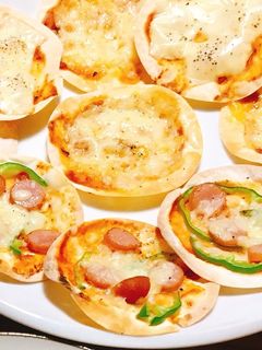 餃子の皮でピザ♡-レシピのメイン写真