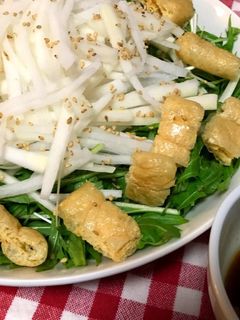 大根と水菜と油揚げのサラダ-レシピのメイン写真