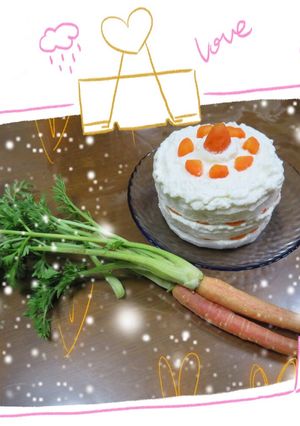 甘くない誕生日ケーキ(1歳)-レシピのメイン写真