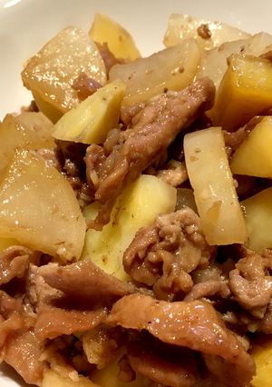かんたん！豚肉とじゃがいものうま煮-レシピのメイン写真
