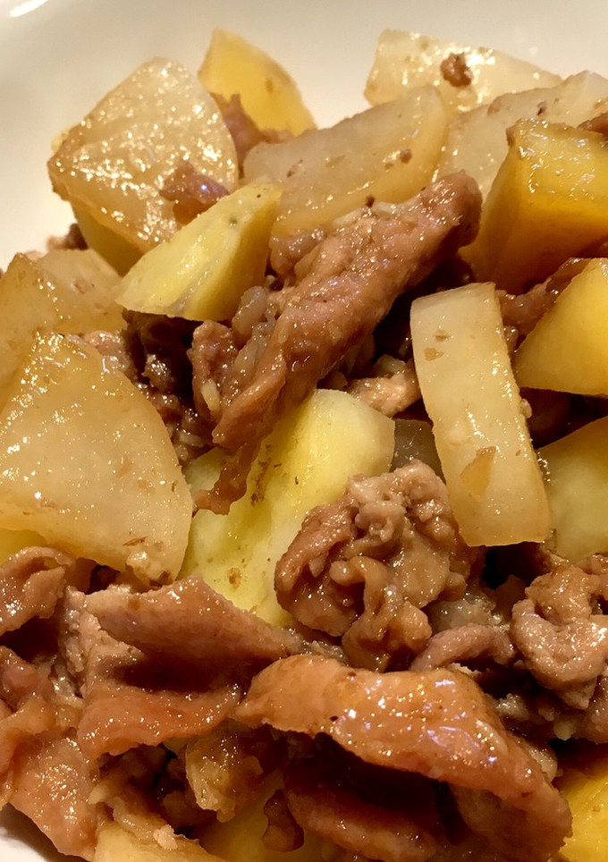 かんたん！豚肉とじゃがいものうま煮-レシピのメイン写真