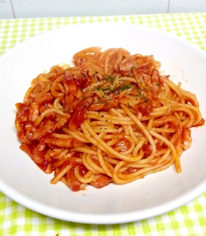 簡単、手軽なトマトペーストナポリタン-レシピのメイン写真
