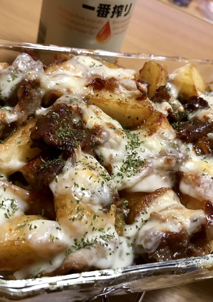 簡単激ウマ！牛肉とポテトのチーズ焼き♡-レシピのメイン写真