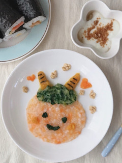 ♡節分♡可愛い鬼さんごはん(離乳食中期)-レシピのメイン写真