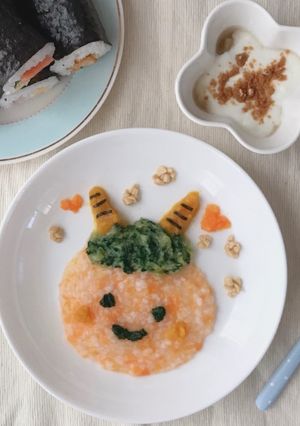 ♡節分♡可愛い鬼さんごはん(離乳食中期)-レシピのメイン写真