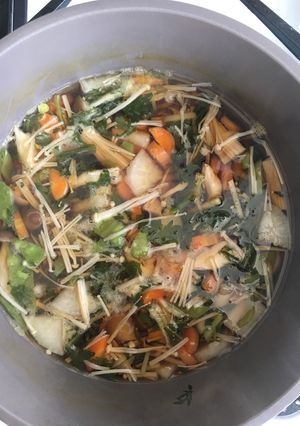 覚えやすいレシピ☆残り野菜しょうが汁-レシピのメイン写真