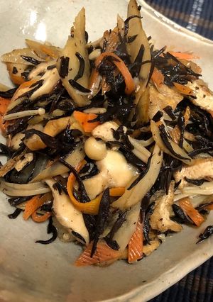 生姜たっぷりひじきの煮物(常備菜)-レシピのメイン写真