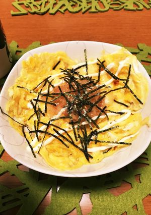 簡単うまい！とろふわ卵の明太チーズ丼-レシピのメイン写真