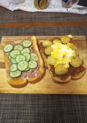 デリ風・コンビーフのカレケチャサンド／右-レシピのメイン写真