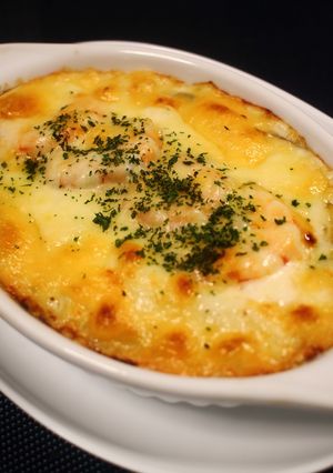 海老ペンネグラタン♪簡単本格チーズ焼き！-レシピのメイン写真