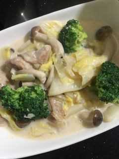 白菜とチキンのクリーム煮-レシピのメイン写真