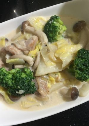 白菜とチキンのクリーム煮-レシピのメイン写真