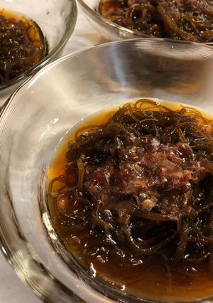 シークワーサーポン酢で食べるもずく酢-レシピのメイン写真
