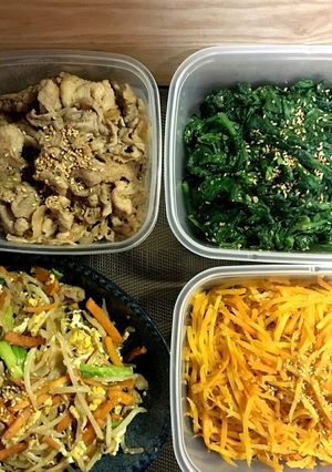簡単ナムルほうれん草つくおき、弁当おかず-レシピのメイン写真