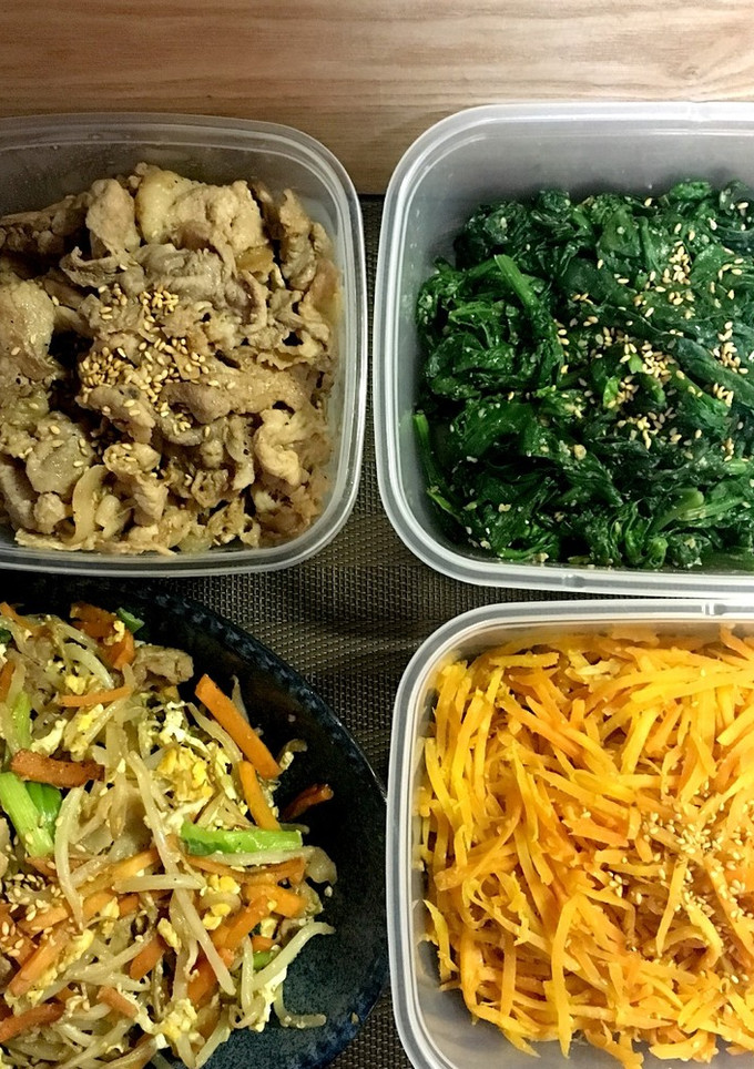 簡単ナムルほうれん草つくおき、弁当おかず-レシピのメイン写真