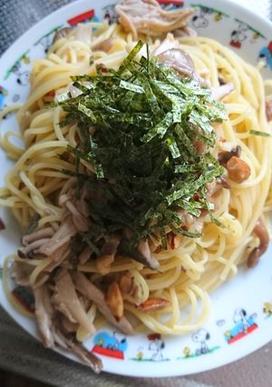 お手抜き きのこ&ナッツパスタ-レシピのメイン写真