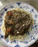 残り物リメイク☆簡単洋風焼きカレーうどん