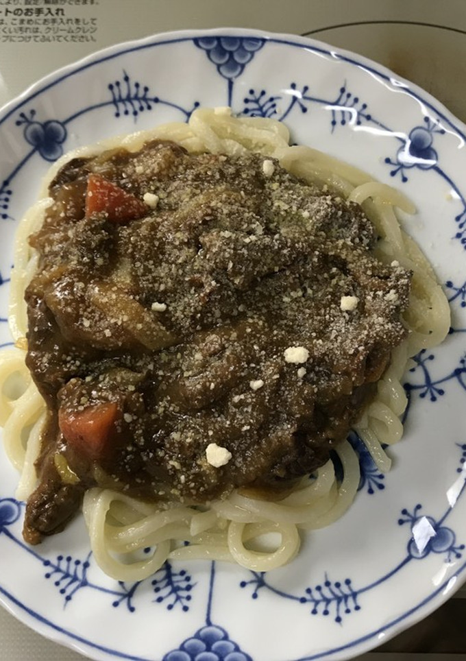 残り物リメイク☆簡単洋風焼きカレーうどん-レシピのメイン写真