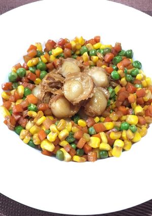 ホタテとミックスベジタブルのバター醤油煮-レシピのメイン写真