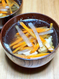 根菜と鶏肉のお吸い物-レシピのメイン写真