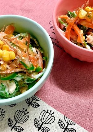 ピーマン苦手も食べたサラダ！！-レシピのメイン写真