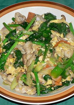 豚肉とほうれん草のオイスターソース炒め-レシピのメイン写真