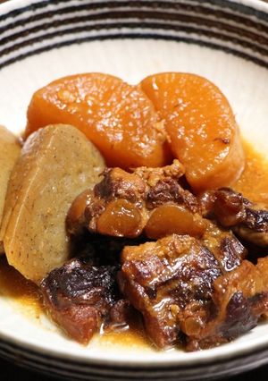 鹿児島の郷土料理 とんこつ （豚軟骨煮）-レシピのメイン写真