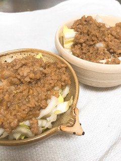 白菜の味噌そぼろあんかけ-レシピのメイン写真