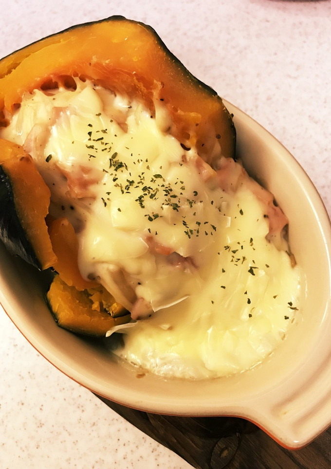 簡単！かぼちゃまるごとグラタン⌘-レシピのメイン写真